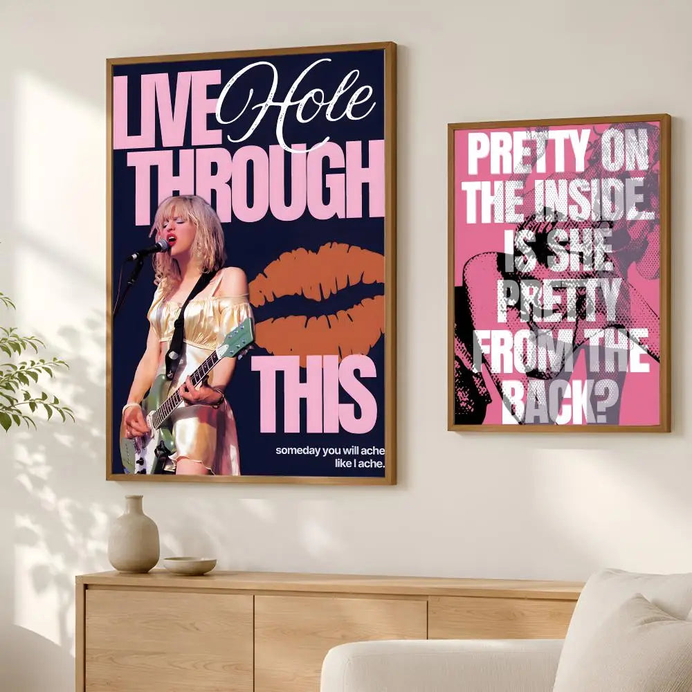 Band H-Hole Self-Stick HD PVC Wall Art Poster – Waterproof Decor Wall Art Poster Axl