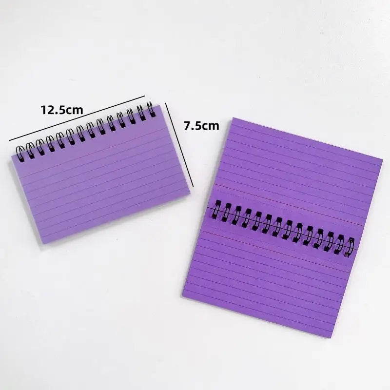Colour Tearable Mini Notebook – 50-Sheet Coil Memo Pad Mini Notebook Axl ONESIZE