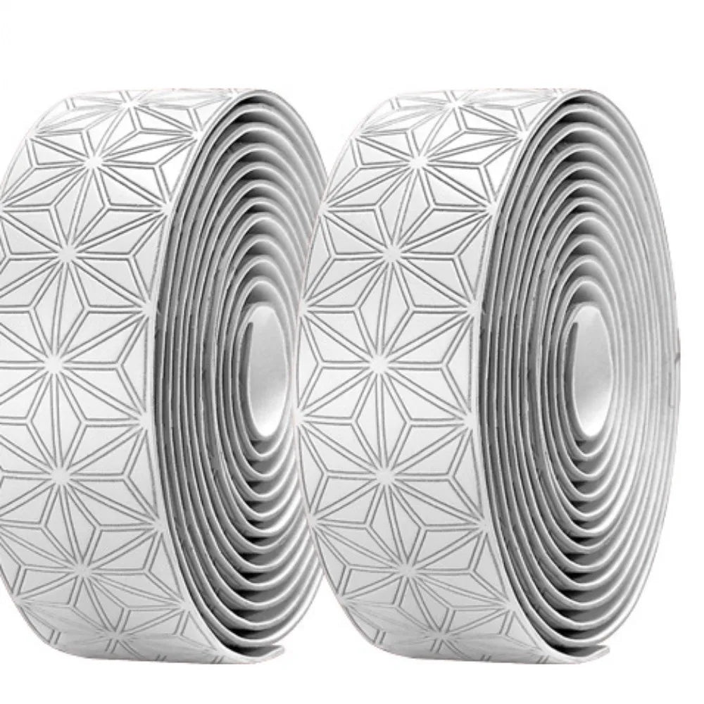 Road Bike Handlebar Tape – EVA Anti-Slip Two-Color Gradient Bike Handlebar Tape Axl White