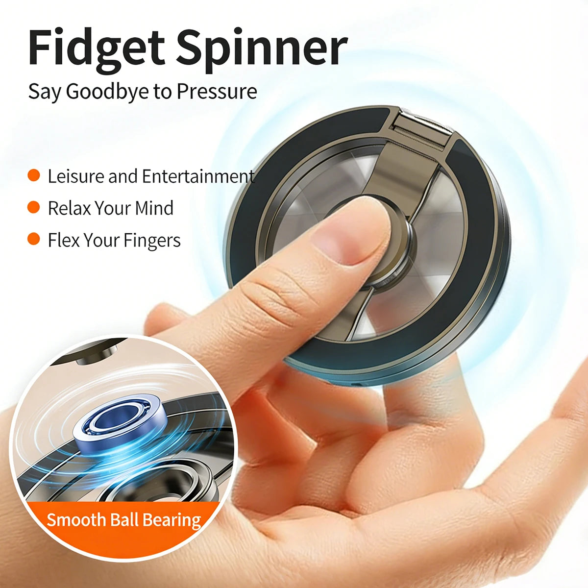Magnetic Phone Ring Holder 360° Foldable MagSafe Stand Phone Ring Stand Axl