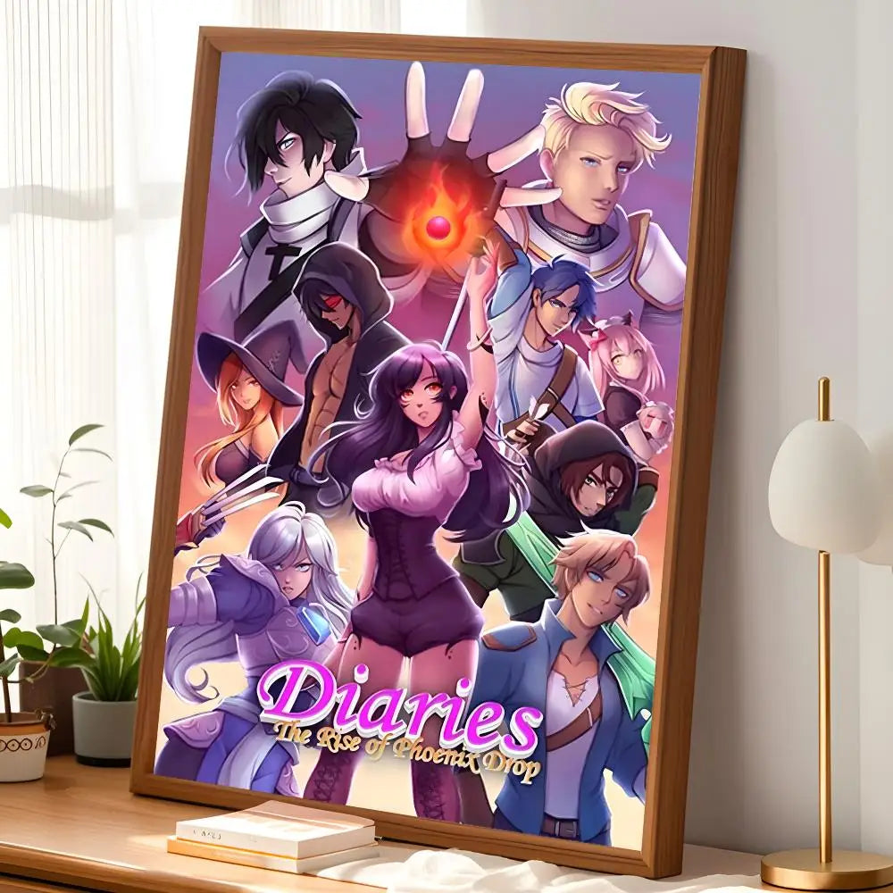 Aphmau Self-Stick HD Wall Art Poster – Waterproof Room Decor Wall Art Poster Axl