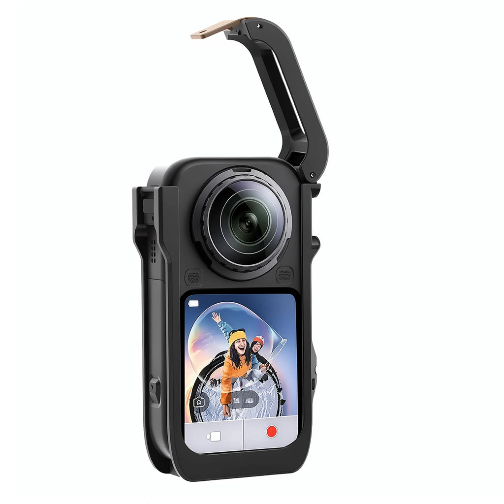 Insta360 X6 Aluminum Cage Frame with 1/4 Quick Release Interface Camera Protective Cage Axl silver
