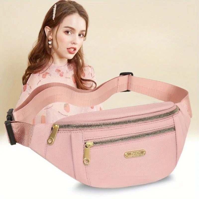 Women's Oxford Crossbody Waist Bag – Adjustable Sports Fanny Pack Crossbody Waist Bag Axl