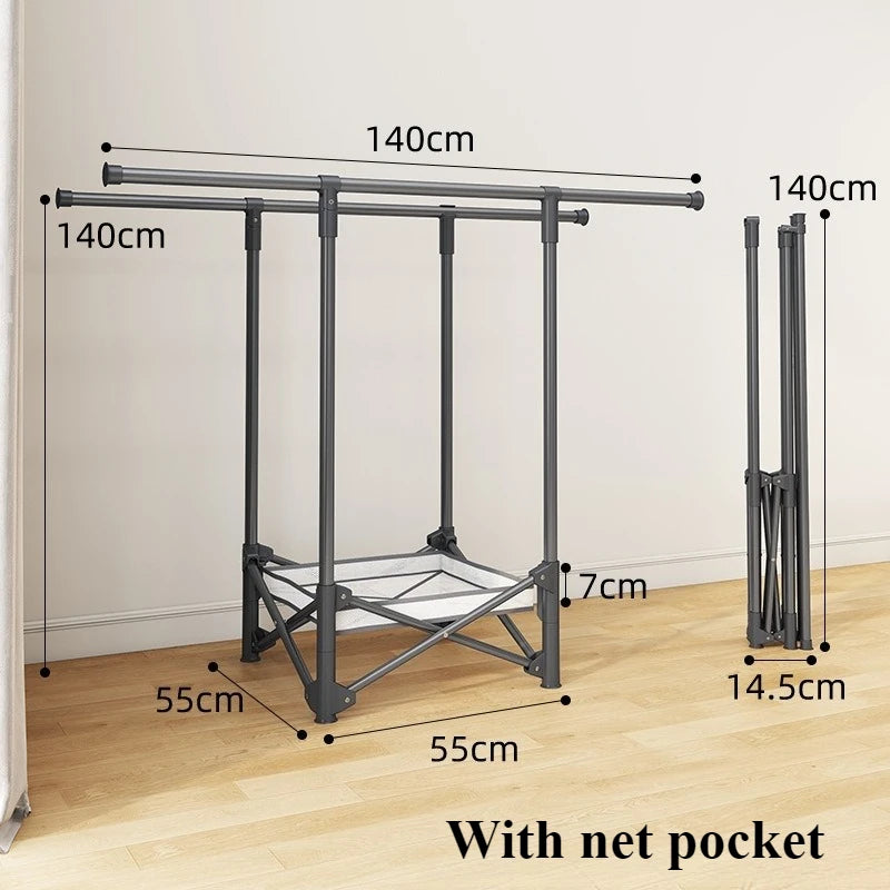 Folding Clothes Drying Rack – Portable Floor Laundry Hanger Clothes Drying Rack Axl Clothes Rack