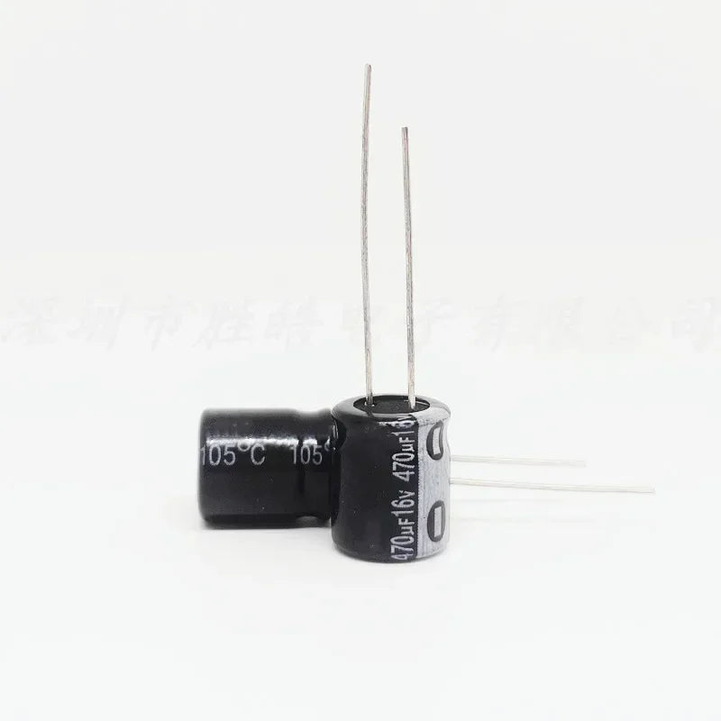 NioCen 16V 470uF Aluminum Electrolytic Capacitors 10x16mm Electrolytic Capacitor Axl 50Pcs