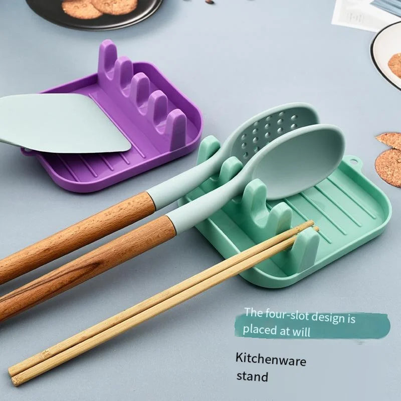 Kitchen Spoon Rest & Utensil Holder – Non-Slip Organizer Rack Utensil Holder Rack Axl