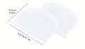 Leeseph 2-Piece Flexible Plastic Dough Scraper & Bowl Cutter Dough Scraper Set Axl 2pcs white