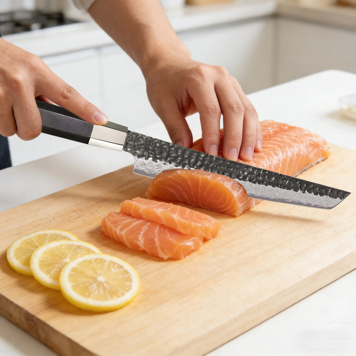 67-Layer Damascus Steel Sashimi & Fish Fillet Knife Damascus Kitchen Knife Axl