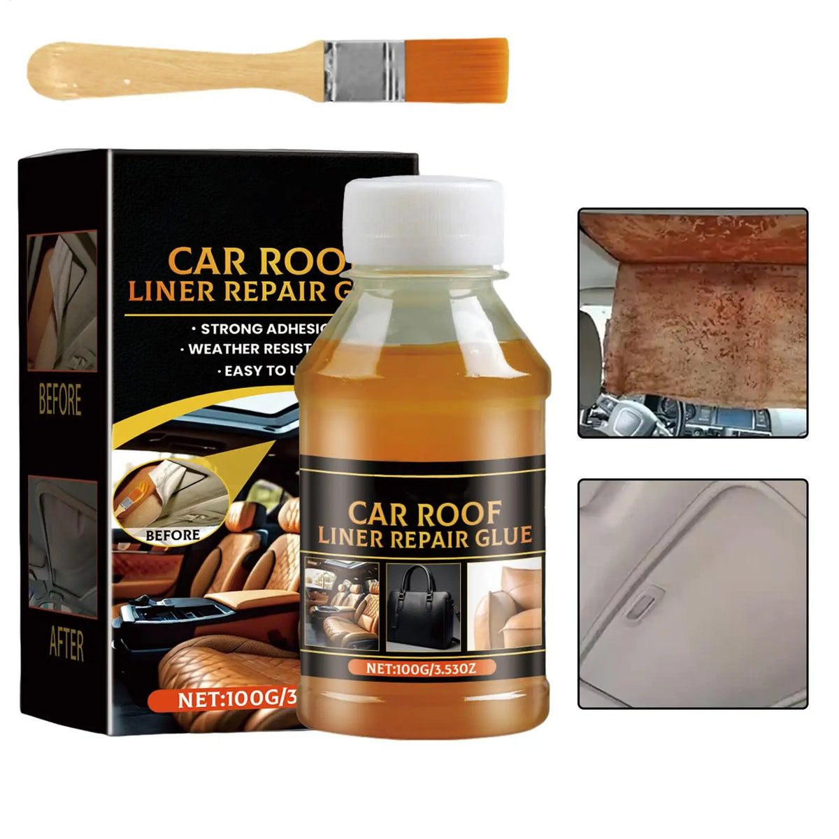 Car Roof Liner Repair Glue 100ml | Fabric & Leather Adhesive Automotive Adhesive Axl