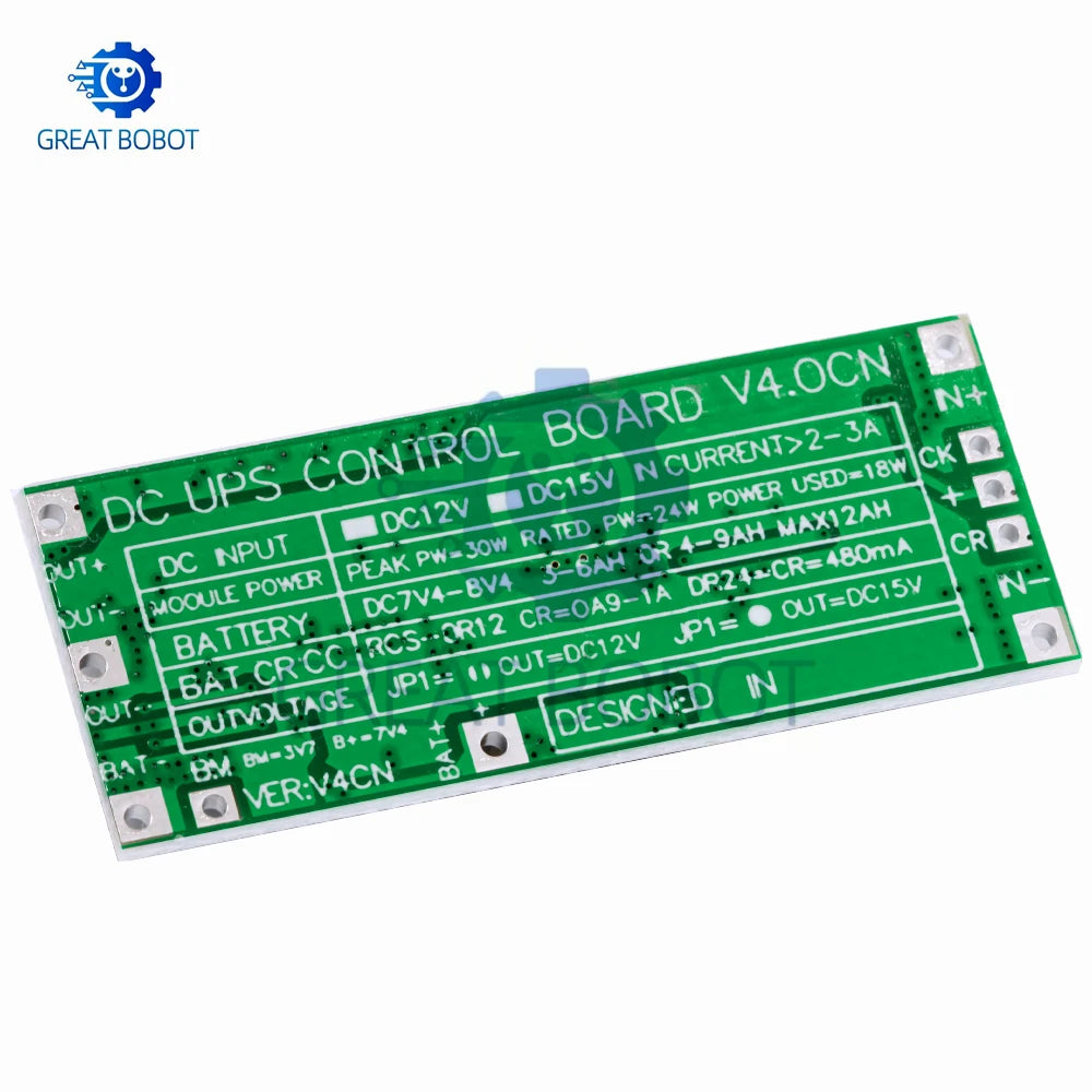 2S UPS Power Supply Module 12V/15V 24W Step-Up Protection UPS Power Module Axl