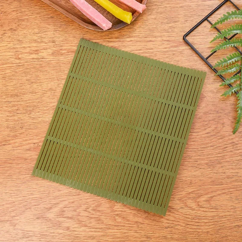 Plastic Sushi Rolling Mat – Reusable Nori Rice Roll Mold Sushi Rolling Mat Axl Green