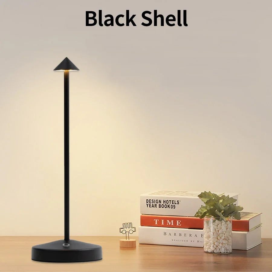 Rechargeable LED Table Lamp | Touch Sensor & 3 Color Temps LED Table Lamp Axl Black