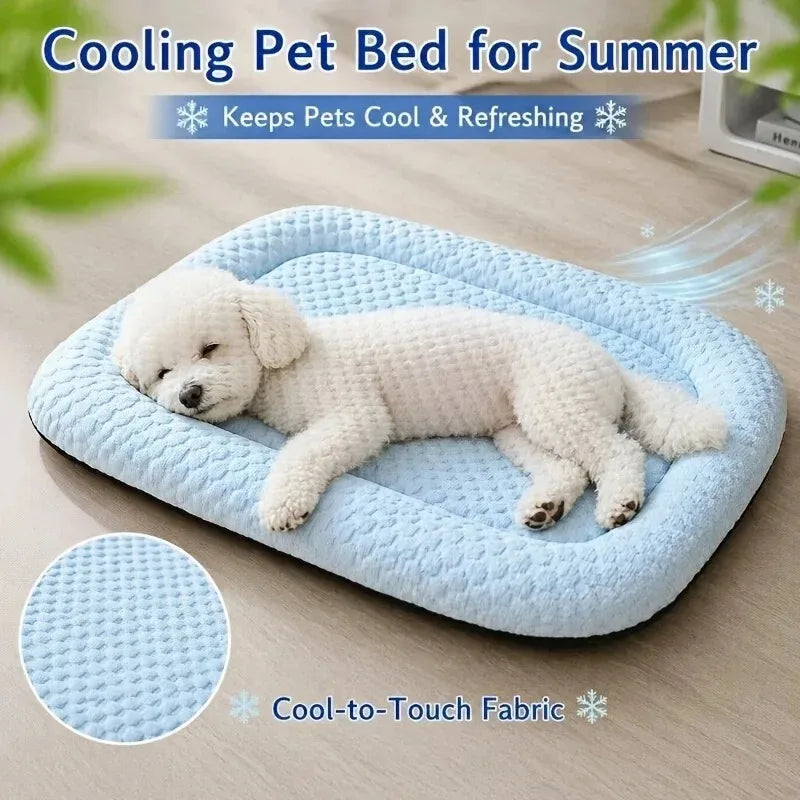 Summer Cooling Pet Bed – Breathable Non-Slip Mat for Dogs & Cats Pet Cooling Bed Axl