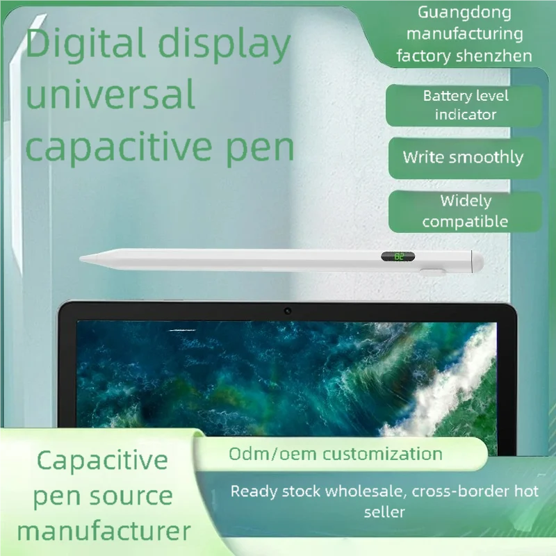 Universal Stylus Pen with Battery Display | iPad & Android Tablet Stylus Pen Axl