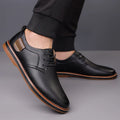 Men's Brogue Oxford Lace-Up Dress Shoes – Plus Size Loafers Men's Dress Shoes Axl Black 40