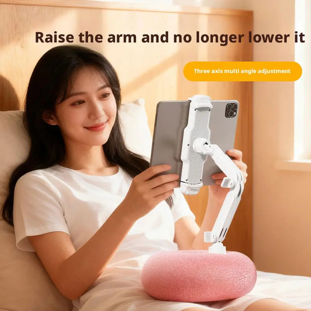 Plush Pillow Phone & Tablet Holder – Foldable Lazy Bed Stand Pillow Phone Stand Axl