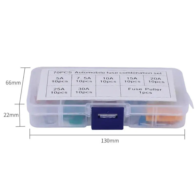 71-Piece Micro Mini Blade Fuse Kit – 5A to 30A Mixed Sizes Automotive Fuse Kit Axl onesize