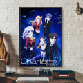 Anime Charlotte Wall Poster Sticker – HD Removable Home Decor Anime Wall Poster Axl Black1 30X40cmNoframe