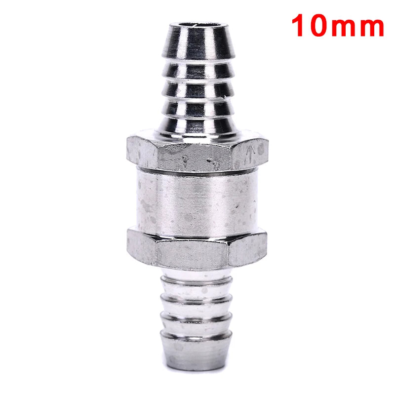 One-Way Aluminium Fuel Non-Return Check Valve 6–12mm Fuel Check Valve Axl 10mm