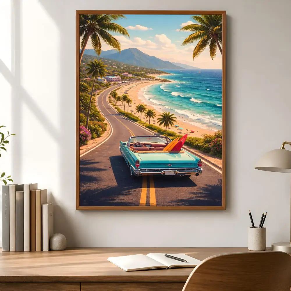 Summer Beach Surfing HD Waterproof Wall Stickers | Home Décor Wall Decal Sticker Axl