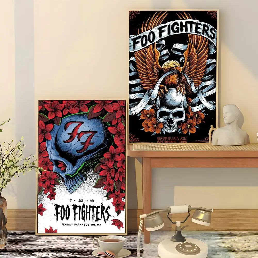 Foo Fighters Waterproof PVC Poster Stickers – Wall & Home Décor Poster Stickers Axl