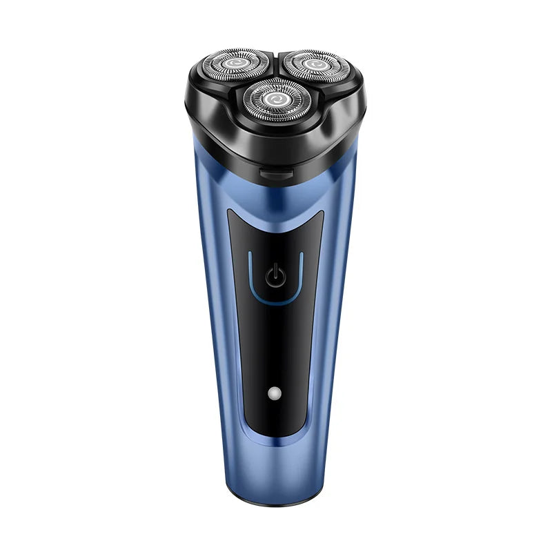 BALASHOV Men's USB Rotary Electric Shaver – Waterproof Electric Shaver Axl Blue