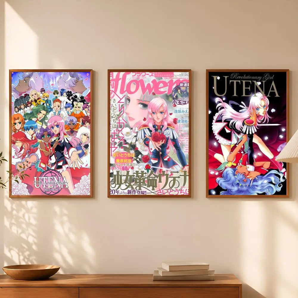 Revolutionary Girl Utena Anime Poster – Self-Stick HD Wall Art Anime Wall Poster Axl
