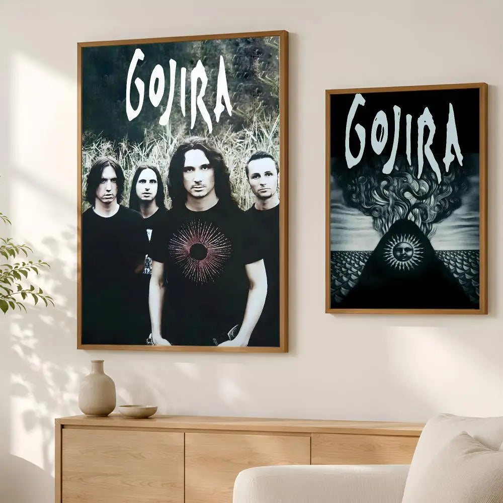 Gojira Band Wall Poster – Self-Stick HD Waterproof Wall Art Wall Art Poster Axl