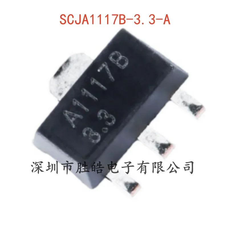 20PCS SCJA1117B 3.3V 1A LDO Voltage Regulator IC SOT-89-3L Voltage Regulator IC Axl Default Title