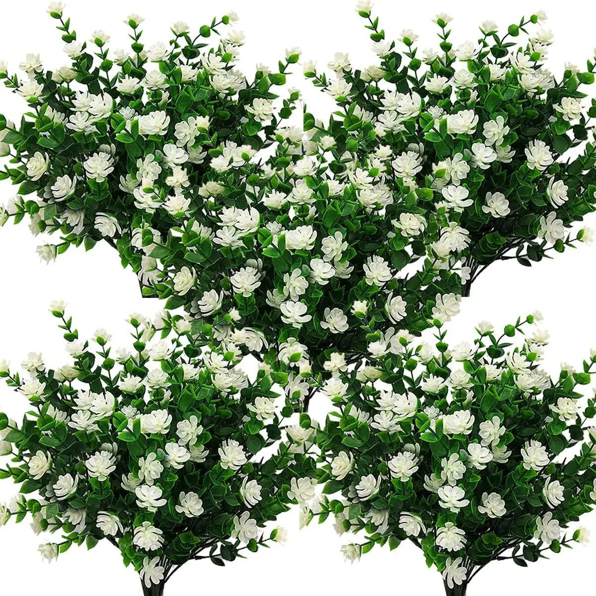 Artificial Eucalyptus & Baby's Breath Stems – 3/6 Pcs Set Artificial Flower Stems Axl