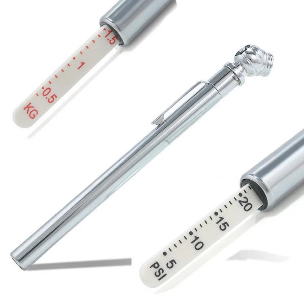 Portable Tyre Pressure Gauge Pen 5–50 PSI | Car & Bike Tyre Pressure Gauge Axl