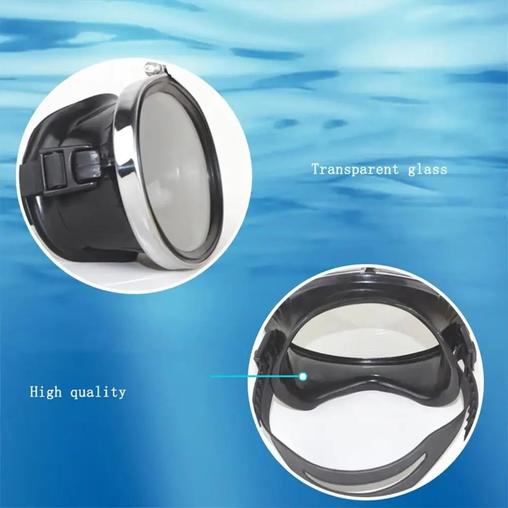 Tempered Glass Diving Mask – Anti-Fog Snorkeling Goggles Diving Snorkel Mask Axl