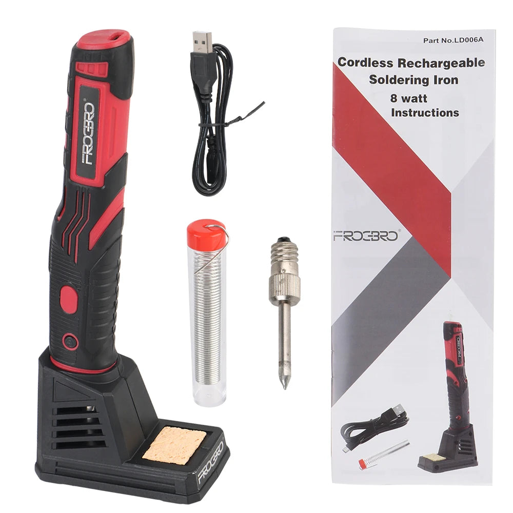 NICEYARD Cordless Soldering Iron Kit 1800mAh – Portable Welder Cordless Soldering Iron Axl black