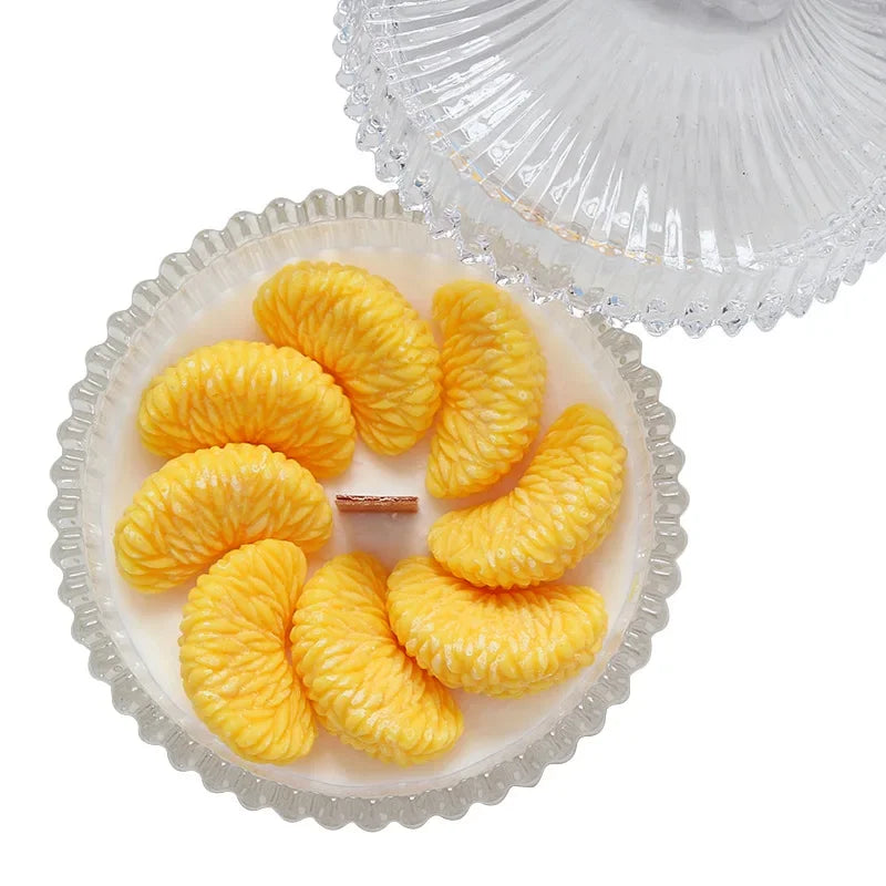 4-Cavity Orange Silicone Mold – Soap, Candle & Cake DIY Silicone Baking Mold Axl