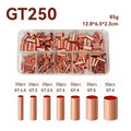 Copper Crimp Connector Kit – 7-Size Wire Ferrule Assortment Crimp Terminal Kit Axl 250PCS