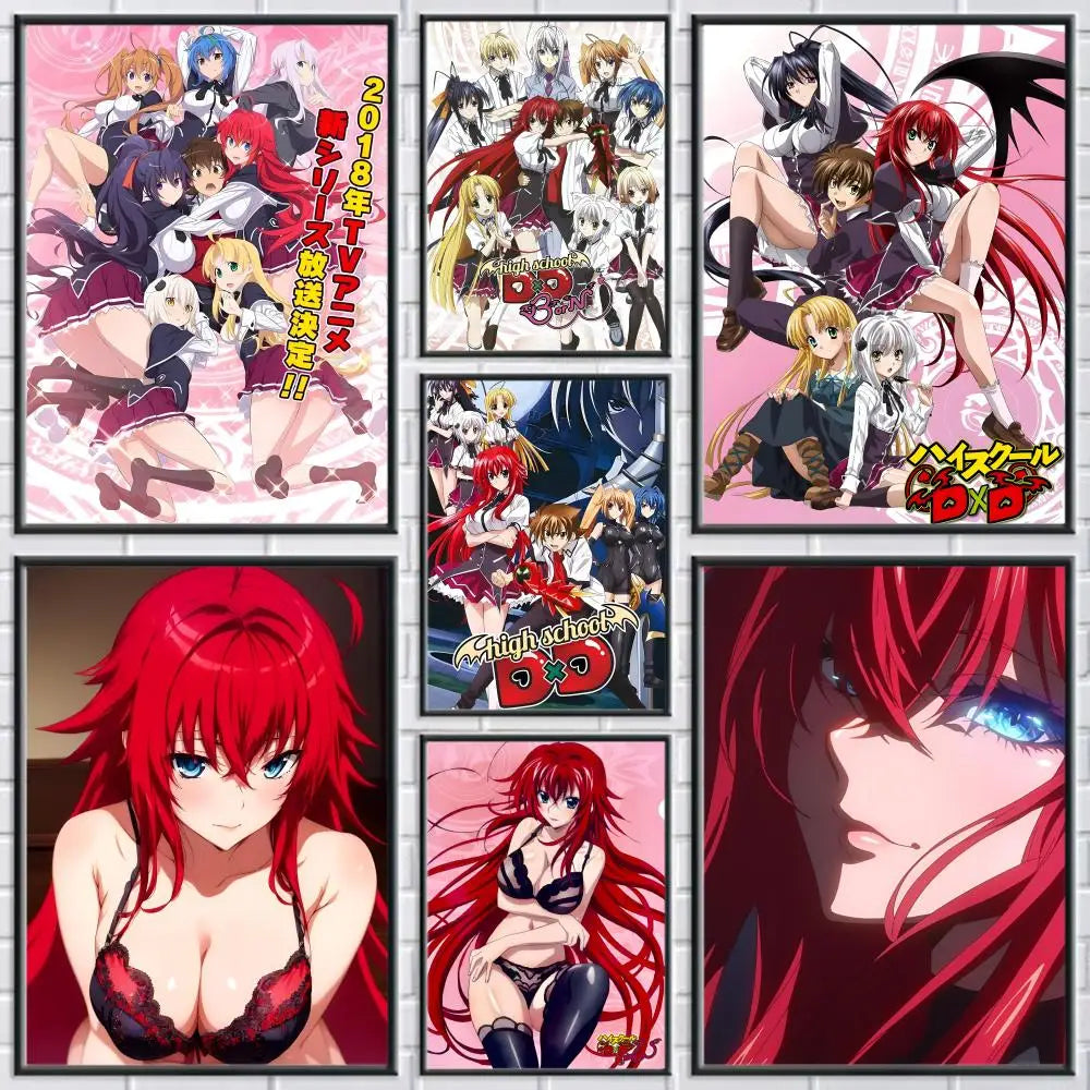 Anime High School DxD Unframed Canvas Wall Art Poster Canvas Wall Art Axl