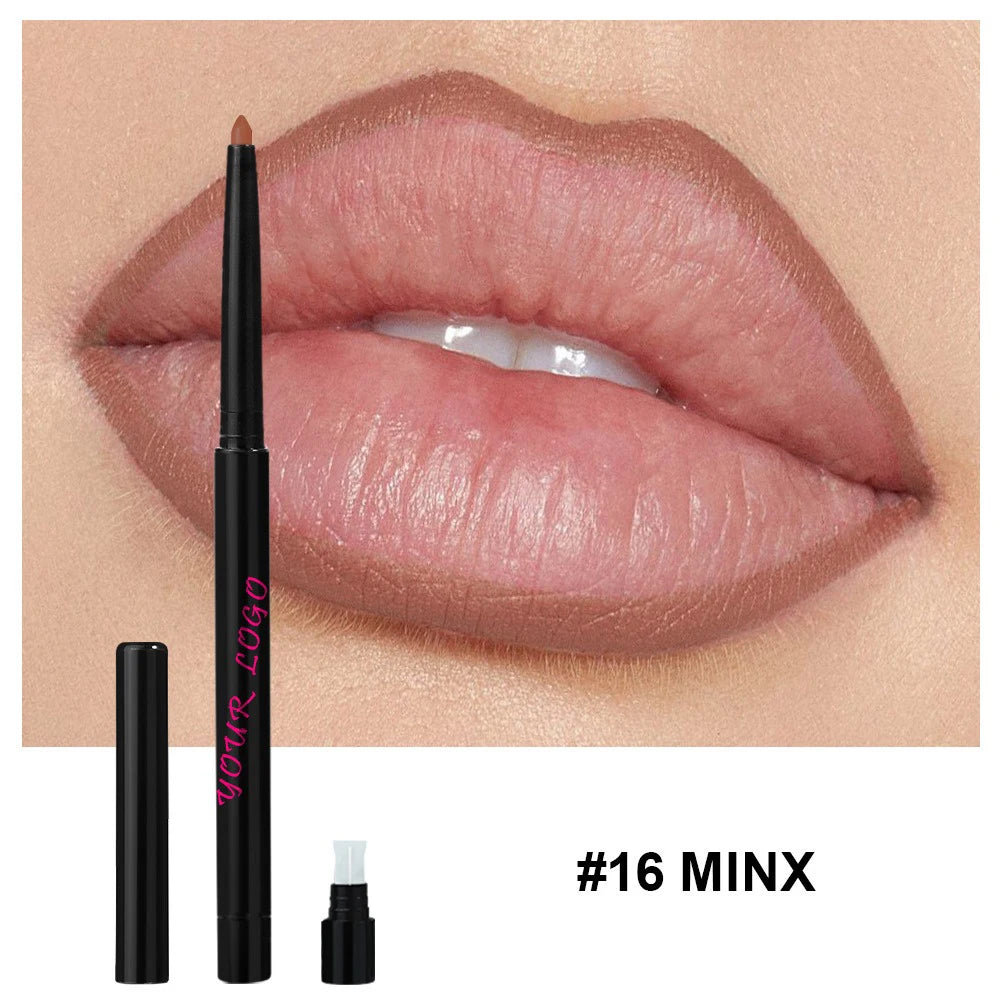 Waterproof Matte Lip Liner Pencil – Vegan, Long-Lasting Lip Liner Pencil Axl 16 40pcs with logo
