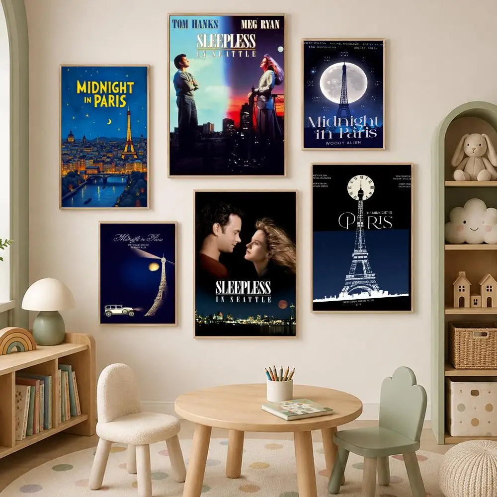 Sleepless in Seattle Movie Poster – Self-Stick HD PVC Wall Art Movie Wall Poster Axl