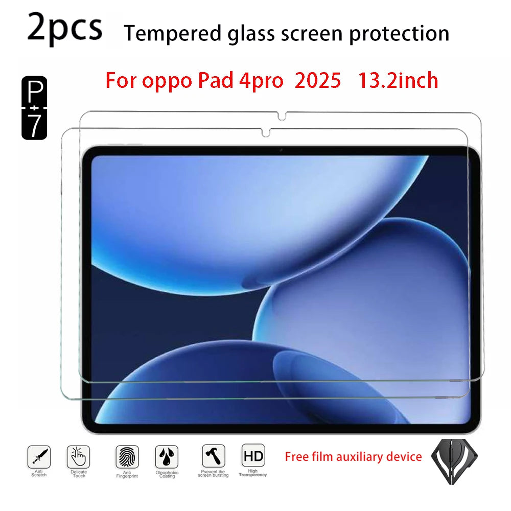 2-Pack Tempered Glass Screen Protector OPPO Pad 4 Pro & OnePlus Pad 3 13.2" Tablet Screen Protector Axl For opp pad4pro