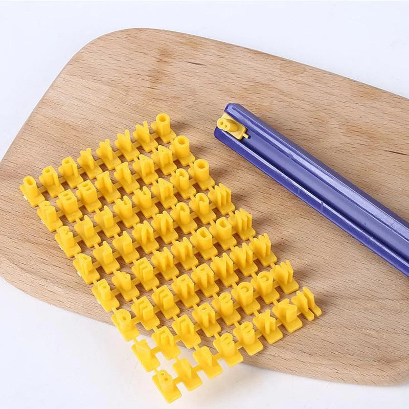 Letter & Number Cookie Stamp Mold Set – DIY Baking Tool Cookie Stamp Mold Axl