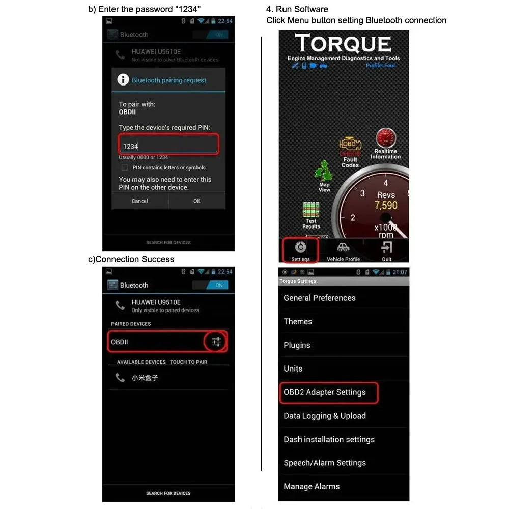 ELM327 Bluetooth 5.1 OBD2 Scanner – Car Diagnostic Code Reader OBD2 Diagnostic Scanner Axl