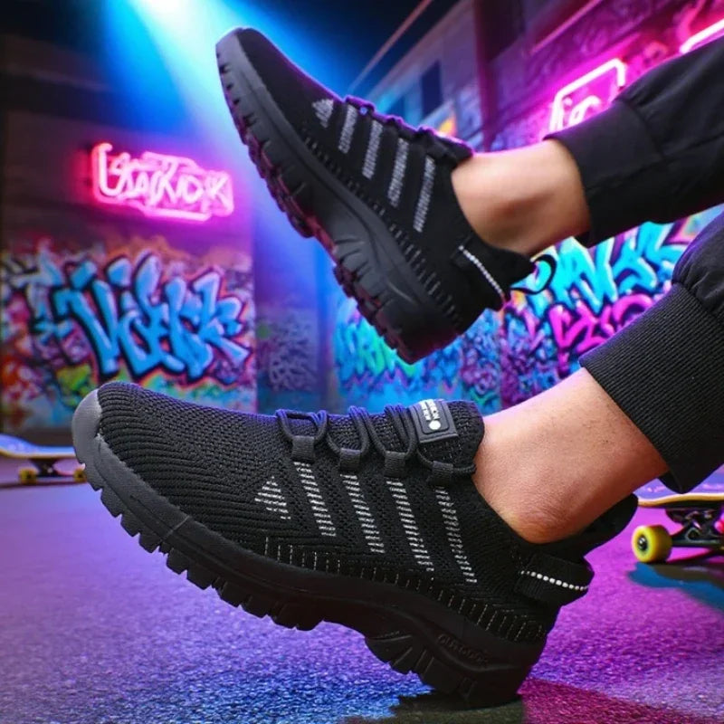 ZULIWAGN Men's Lightweight Mesh Running Sneakers | Sizes 36–46 Men's Running Sneakers Axl