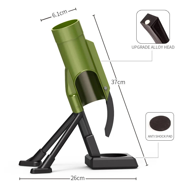 Mortar Bottle Opener Cap Launcher – Magnetic Beer Opener Gift Novelty Bottle Opener Axl Green