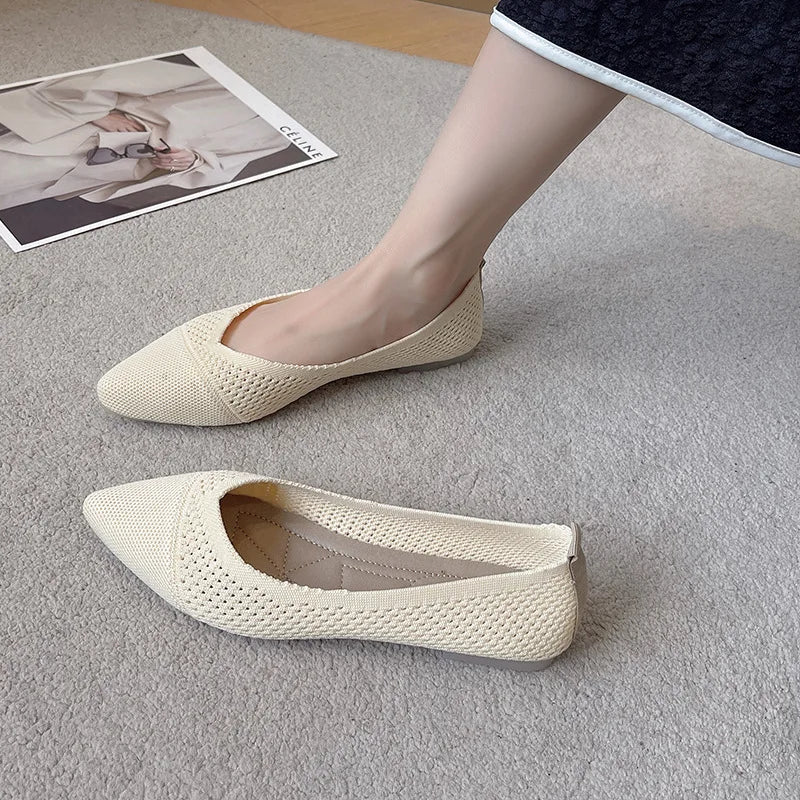 Women's Breathable Mesh Ballet Flats – Slip-On Comfort Loafers Women's Ballet Flats Axl