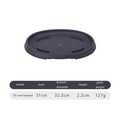 Plastic Imitation Clay Bonsai Planter Pot & Tray | Square & Rect Bonsai Planter Pot Axl Tray 35cm