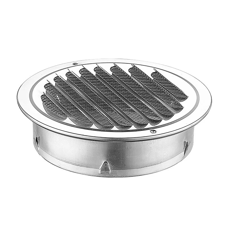 Round Stainless Steel Air Vent Grille | 70–150MM Wall Duct Cover Vent Grille Cover Axl