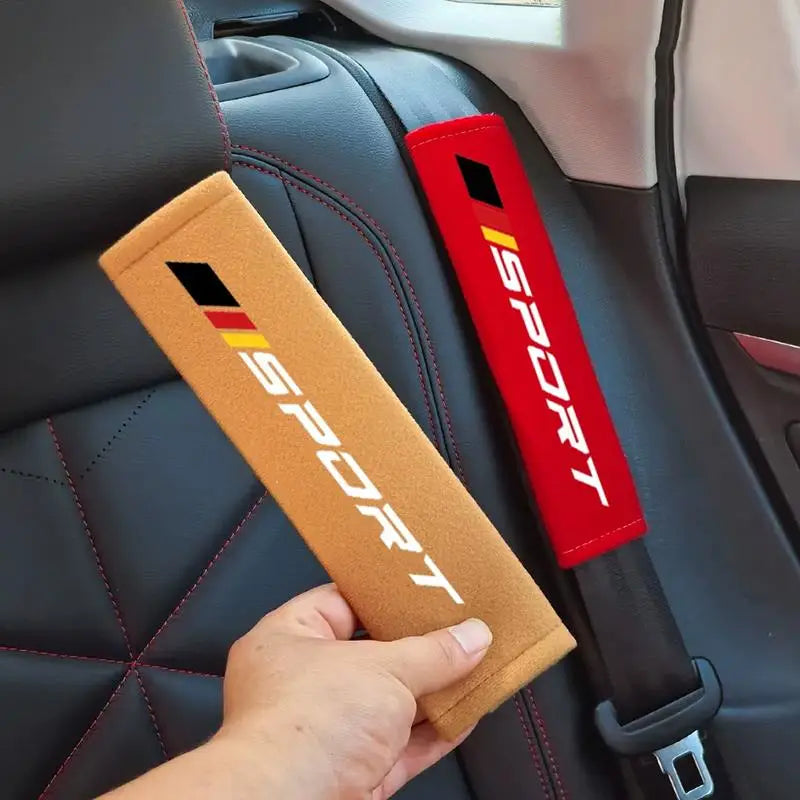 Soft Velveteen Car Seat Belt Cushion | 7 Colors, Universal Fit Seat Belt Cushion Axl