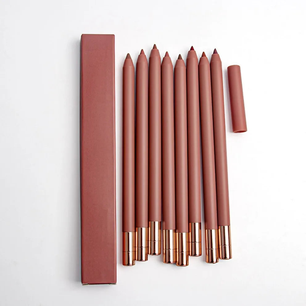 Vegan Matte Nude Lip Liner – Waterproof Long-Lasting Pencil Lip Liner Pencil Axl
