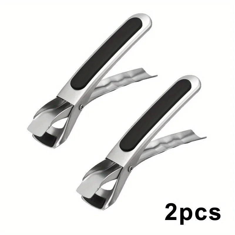 Stainless Steel Bowl Gripper Clip – Anti-Scald Kitchen Tool Bowl Gripper Clip Axl 2PCS