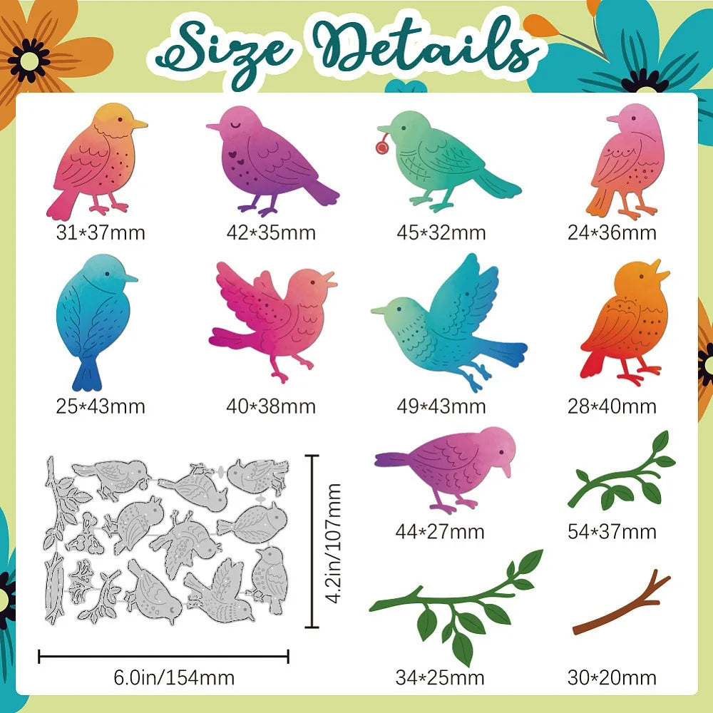 Bird Carbon Steel Cutting Dies for Scrapbooking & Embossing Craft Cutting Die Axl